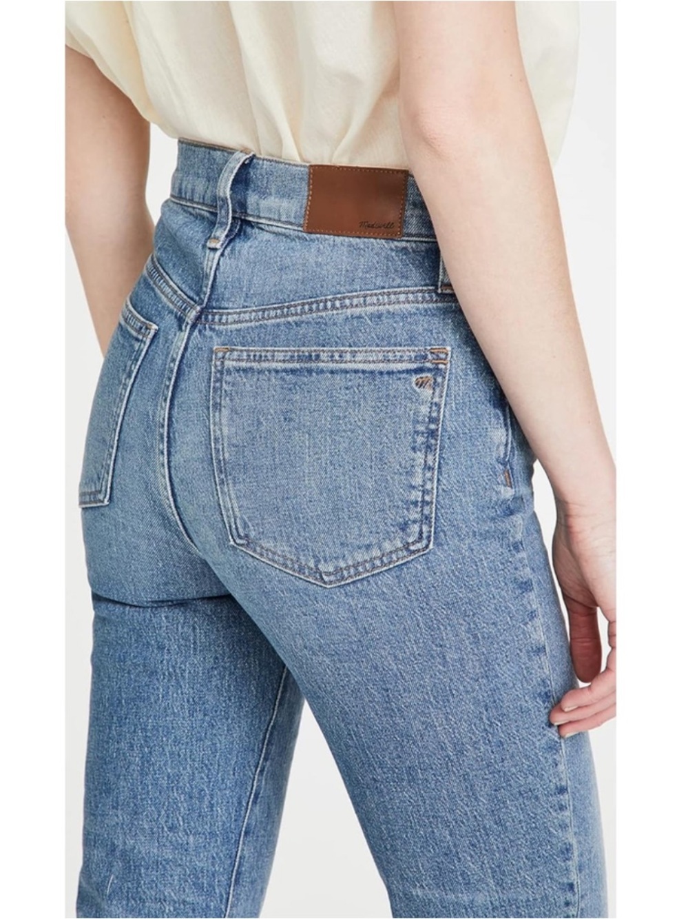 Madewell Perfect Vintage Crop Jeans Blue Wash 27